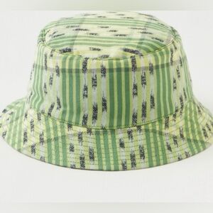 Aerie Cotton Jacquard Reversible Bucket Hat Green One Size